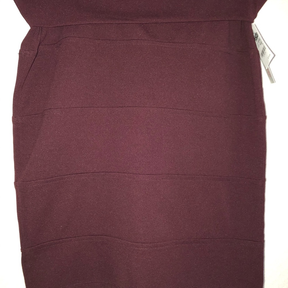 Charlotte Russe Maroon MiniSkirt Size Large